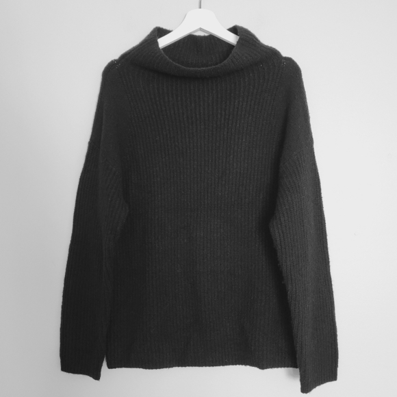 NEW Chelsea28 Black Mock-Neck Sweater - Picture 2 of 5